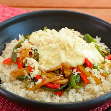 青椒肉絲悪魔飯風