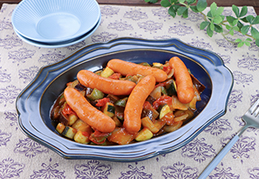 ケチャップで作る！シャウパワ辛のラタトゥイユ風