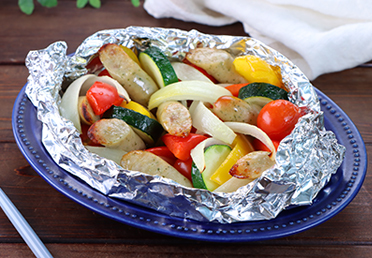 夏野菜のアンティエホイル焼き