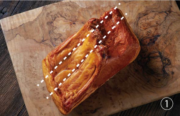 画像：切り分けの様子