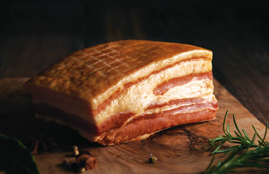 画像：熟成骨付きベーコン